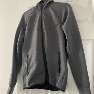 Gray Zip-Up Hoodie